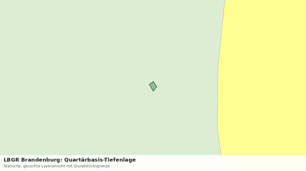 Statische Kartenansicht: LBGR Brandenburg: Quartärbasis-Tiefenlage