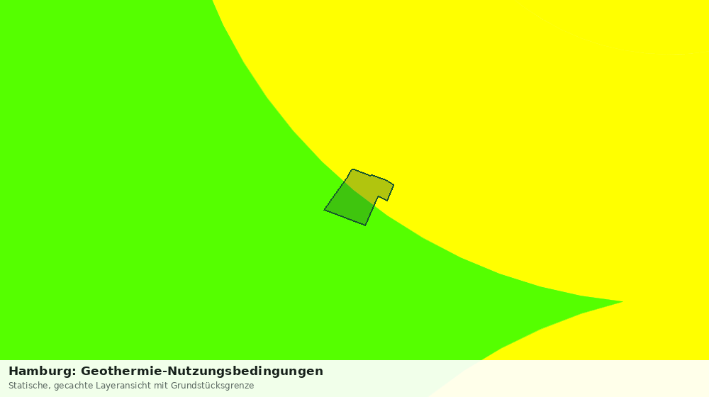 Statische Kartenansicht: Hamburg: Geothermie-Nutzungsbedingungen