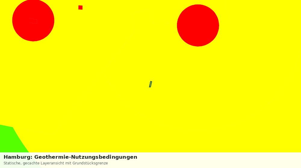 Statische Kartenansicht: Hamburg: Geothermie-Nutzungsbedingungen