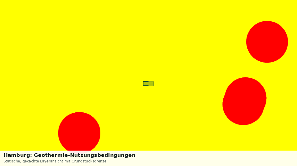 Statische Kartenansicht: Hamburg: Geothermie-Nutzungsbedingungen