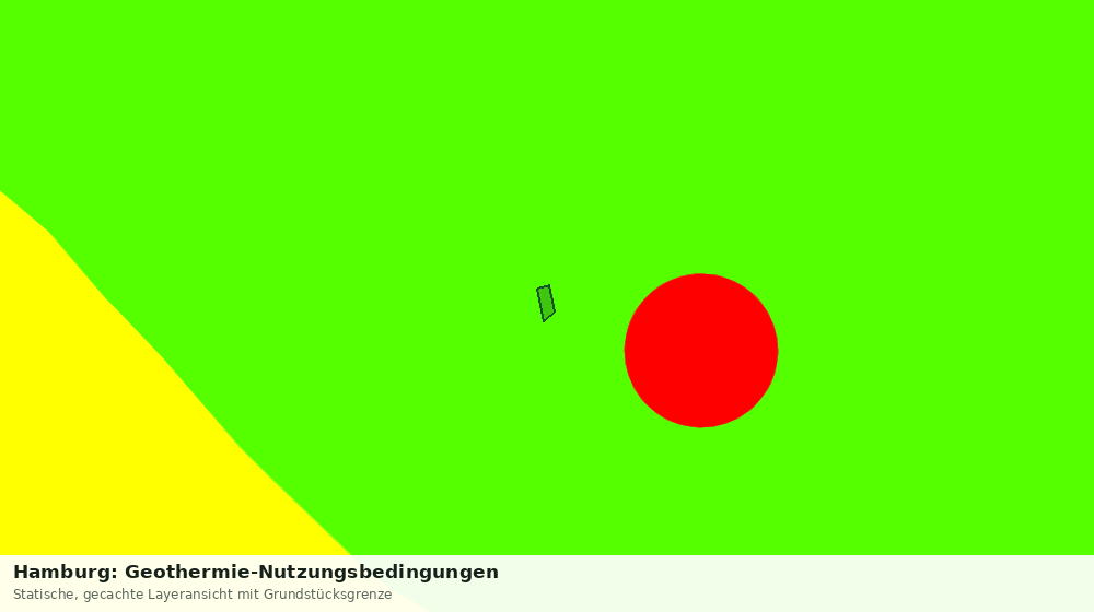 Statische Kartenansicht: Hamburg: Geothermie-Nutzungsbedingungen