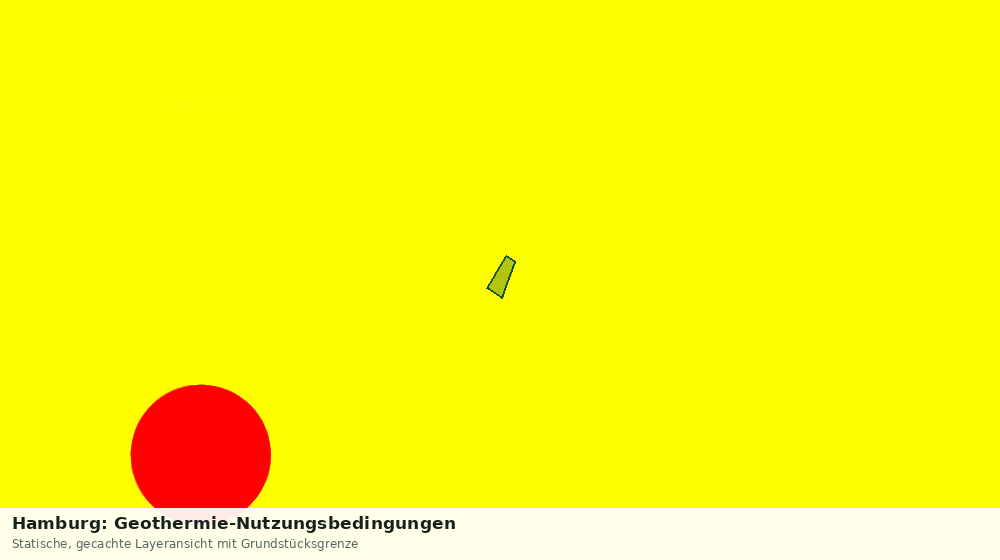 Statische Kartenansicht: Hamburg: Geothermie-Nutzungsbedingungen