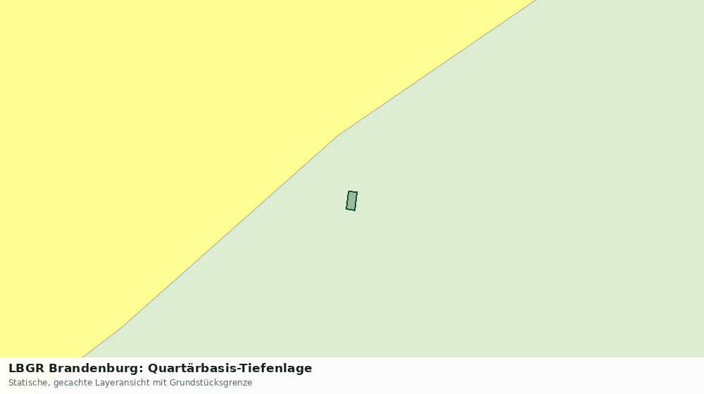 Statische Kartenansicht: LBGR Brandenburg: Quartärbasis-Tiefenlage