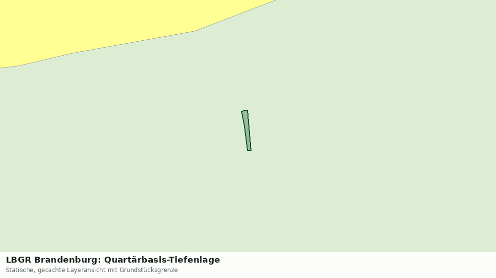 Statische Kartenansicht: LBGR Brandenburg: Quartärbasis-Tiefenlage
