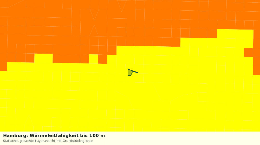 Statische Kartenansicht: Hamburg: Wärmeleitfähigkeit bis 100 m
