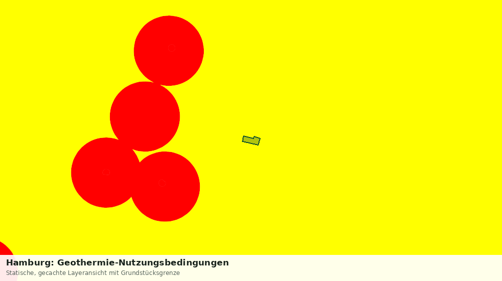 Statische Kartenansicht: Hamburg: Geothermie-Nutzungsbedingungen