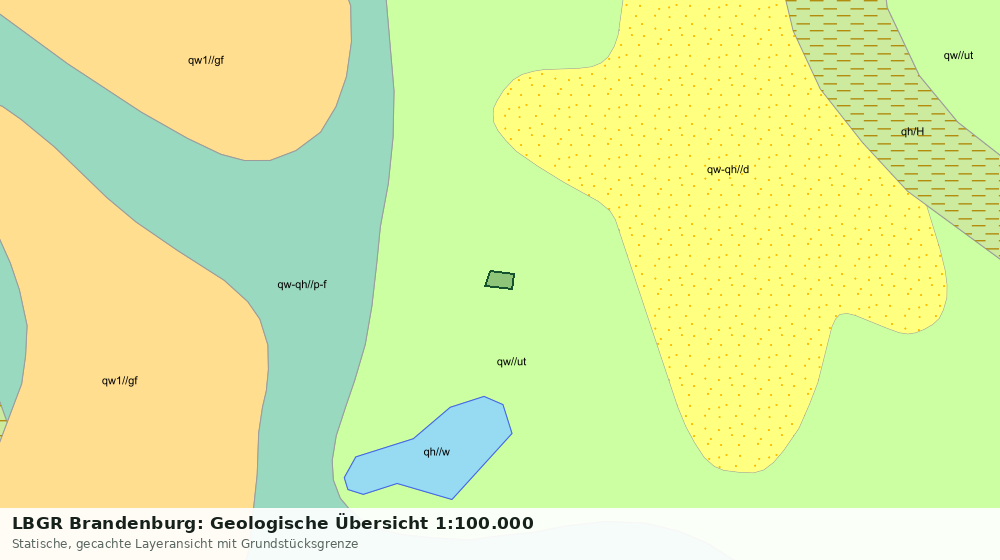 Statische Kartenansicht: LBGR Brandenburg: Geologische Übersicht 1:100.000