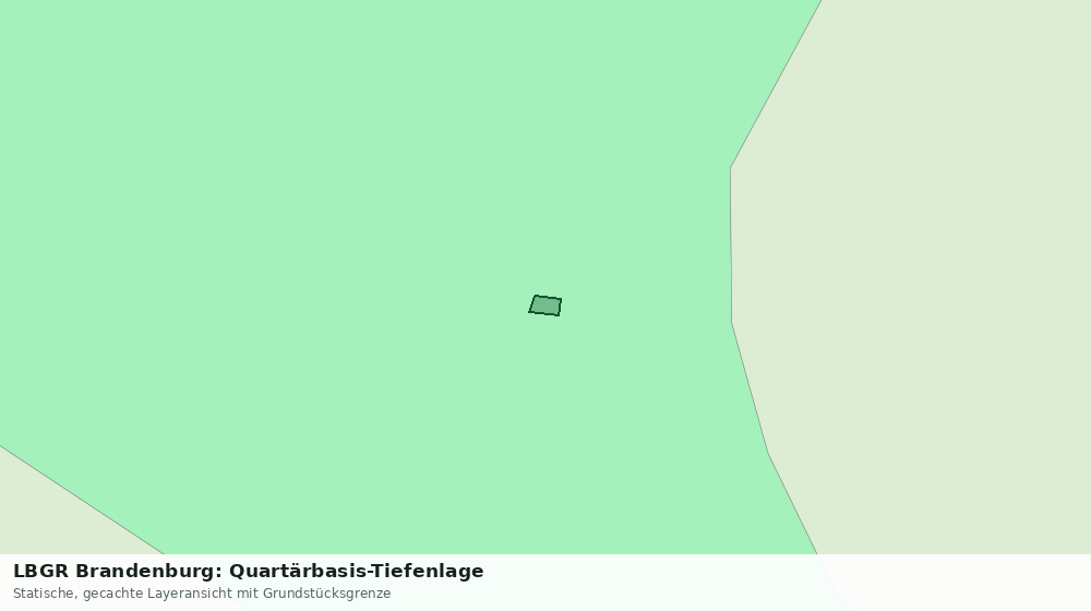 Statische Kartenansicht: LBGR Brandenburg: Quartärbasis-Tiefenlage