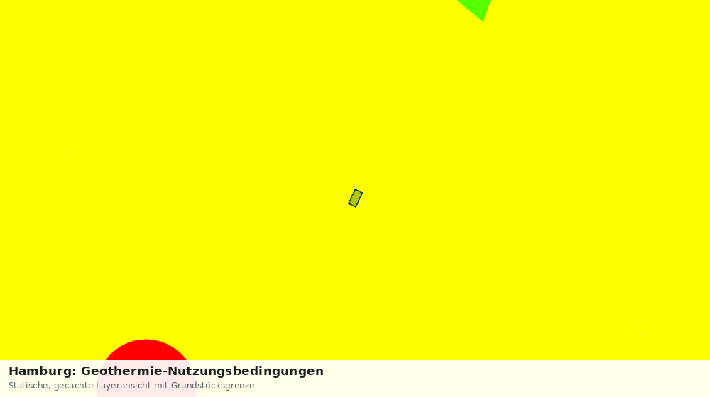 Statische Kartenansicht: Hamburg: Geothermie-Nutzungsbedingungen