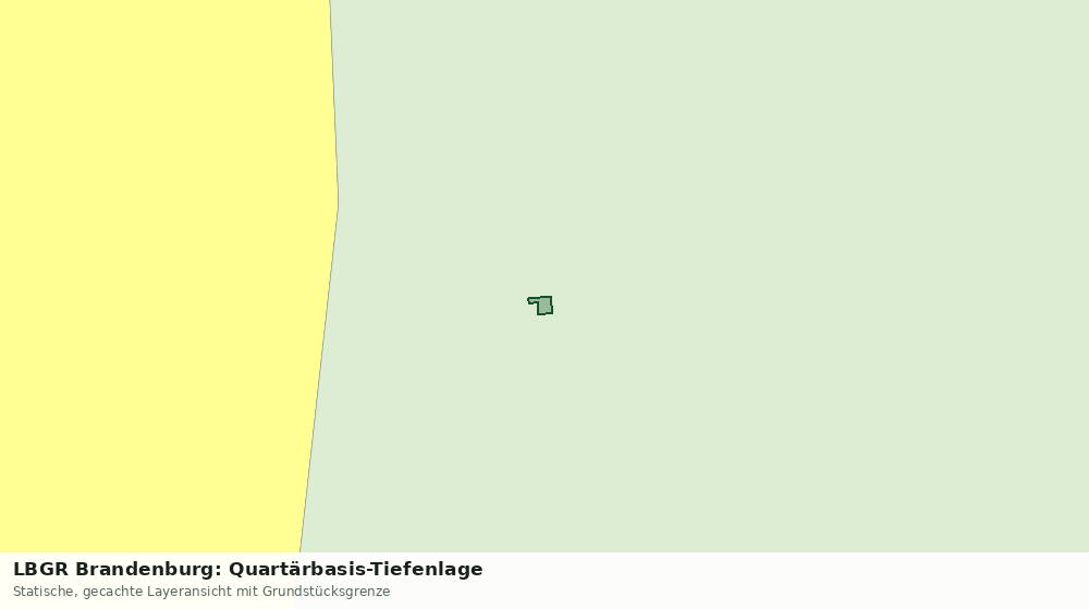 Statische Kartenansicht: LBGR Brandenburg: Quartärbasis-Tiefenlage