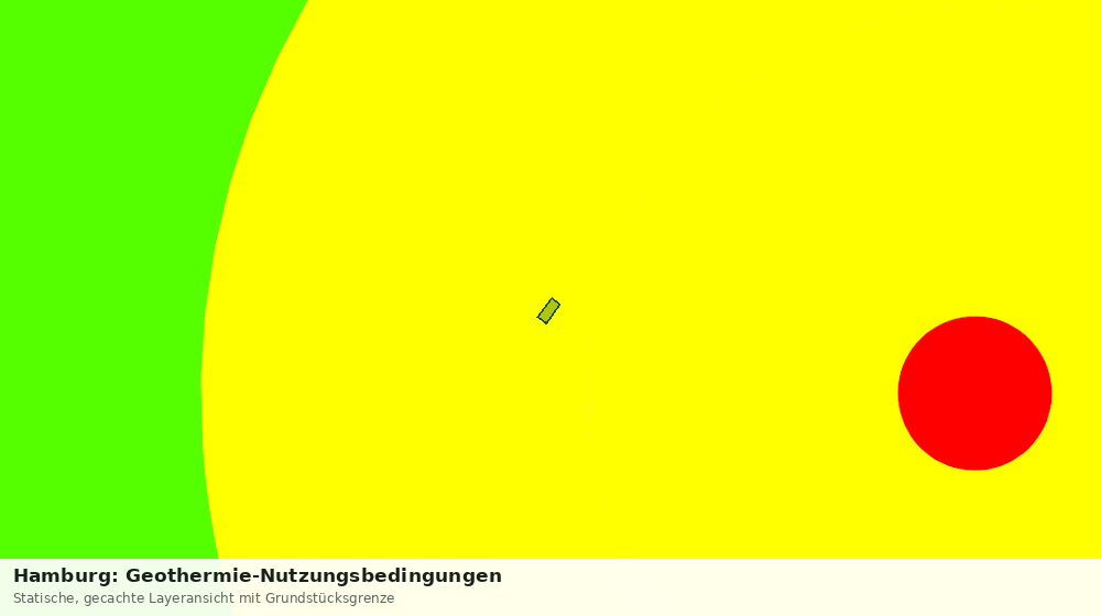 Statische Kartenansicht: Hamburg: Geothermie-Nutzungsbedingungen