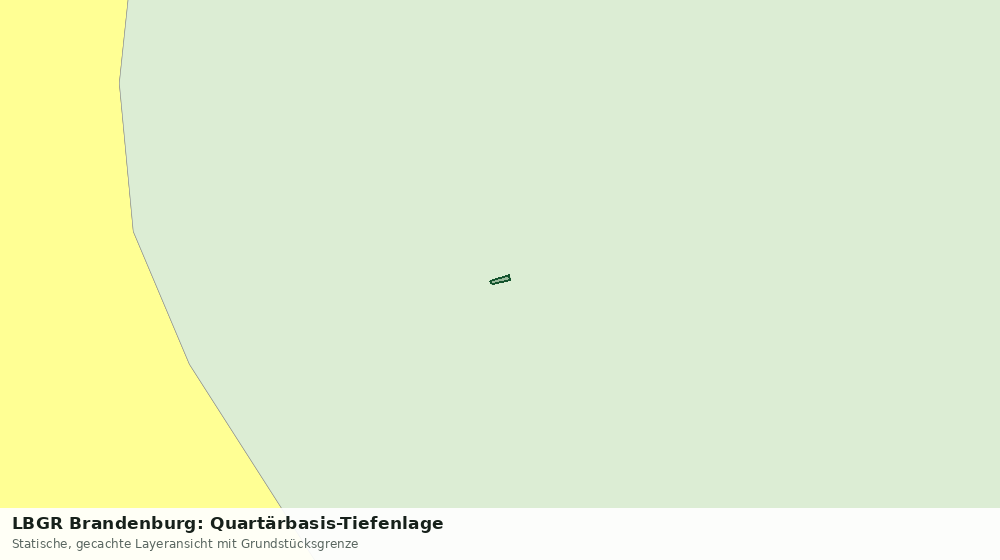 Statische Kartenansicht: LBGR Brandenburg: Quartärbasis-Tiefenlage
