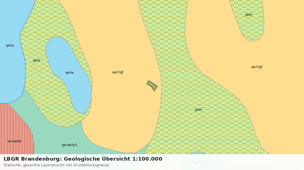 Statische Kartenansicht: LBGR Brandenburg: Geologische Übersicht 1:100.000