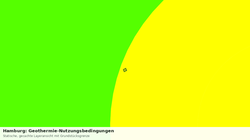 Statische Kartenansicht: Hamburg: Geothermie-Nutzungsbedingungen