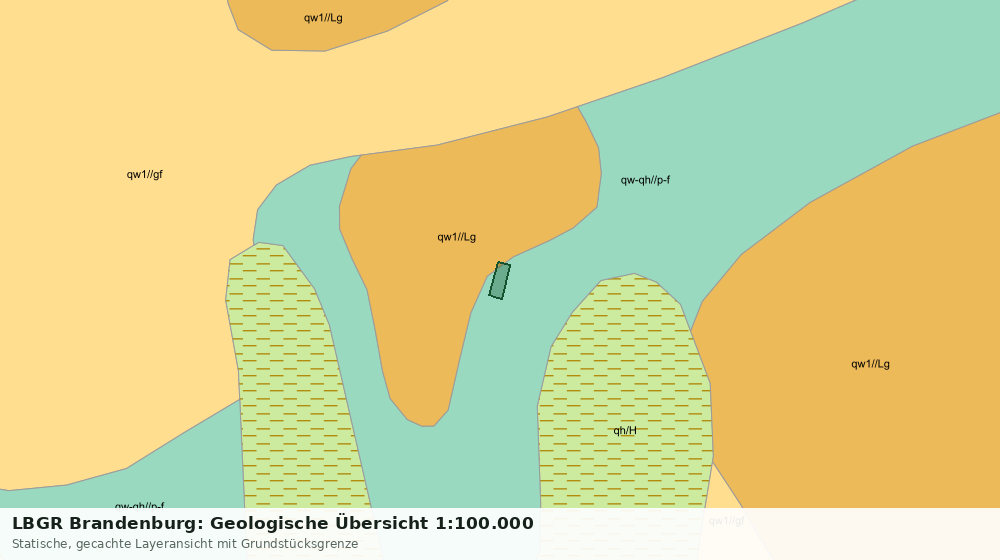 Statische Kartenansicht: LBGR Brandenburg: Geologische Übersicht 1:100.000