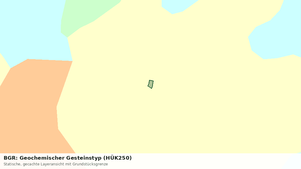 Statische Kartenansicht: BGR: Geochemischer Gesteinstyp (HÜK250)