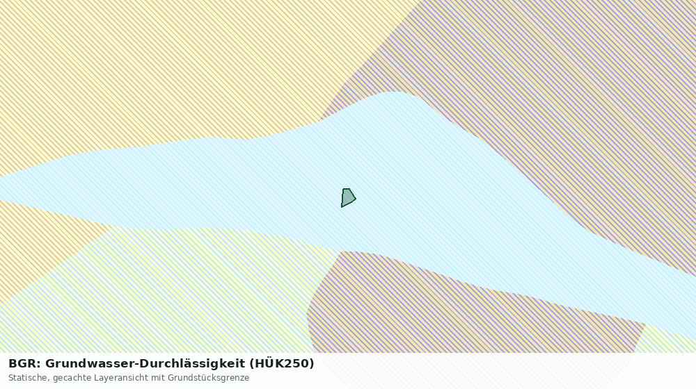 Statische Kartenansicht: BGR: Grundwasser-Durchlässigkeit (HÜK250)