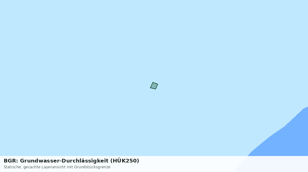 Statische Kartenansicht: BGR: Grundwasser-Durchlässigkeit (HÜK250)