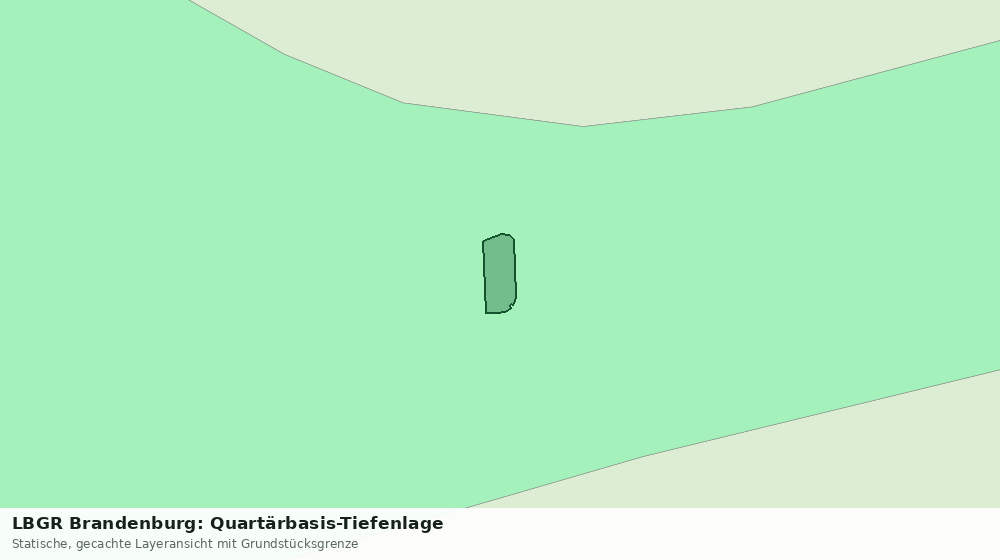 Statische Kartenansicht: LBGR Brandenburg: Quartärbasis-Tiefenlage
