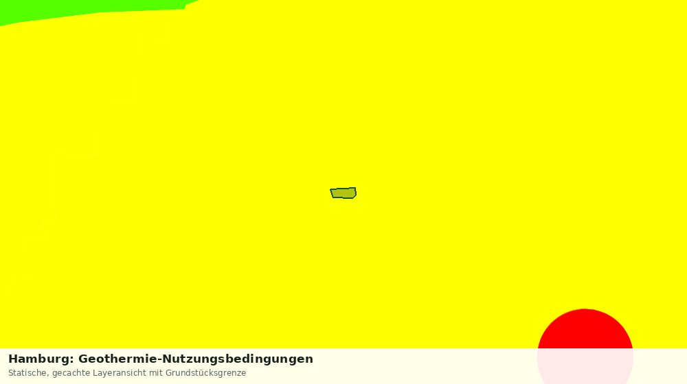 Statische Kartenansicht: Hamburg: Geothermie-Nutzungsbedingungen