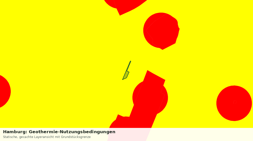 Statische Kartenansicht: Hamburg: Geothermie-Nutzungsbedingungen