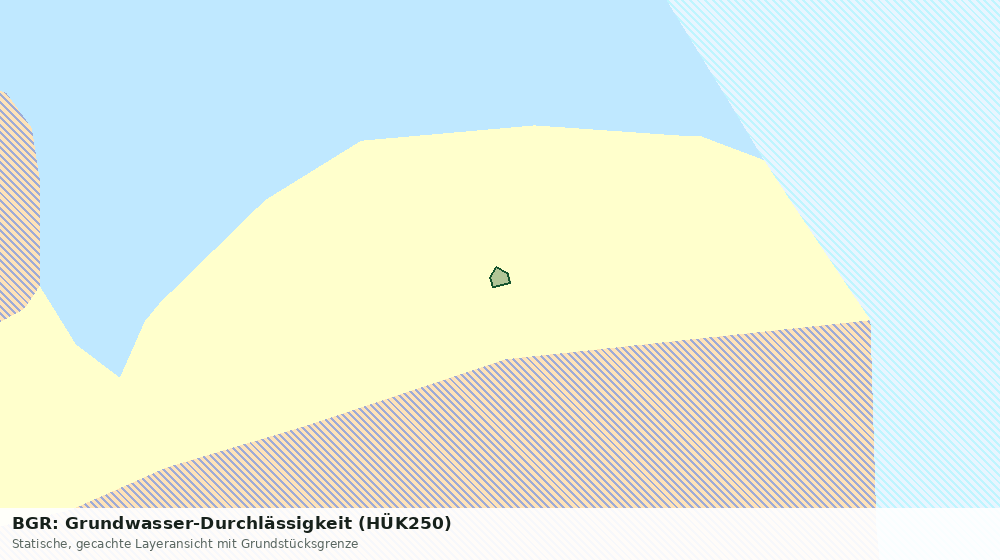 Statische Kartenansicht: BGR: Grundwasser-Durchlässigkeit (HÜK250)