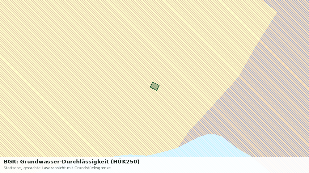 Statische Kartenansicht: BGR: Grundwasser-Durchlässigkeit (HÜK250)