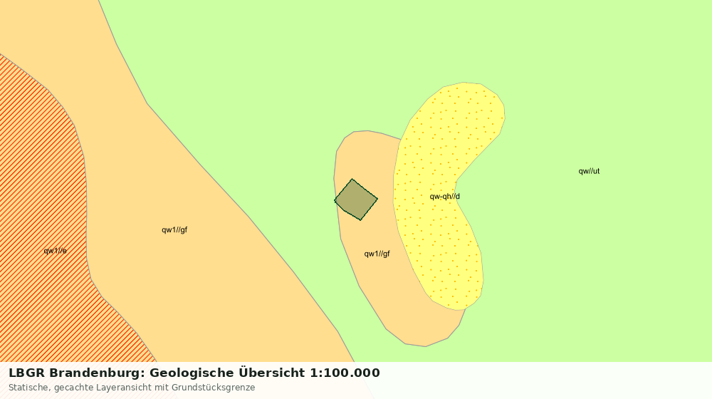 Statische Kartenansicht: LBGR Brandenburg: Geologische Übersicht 1:100.000