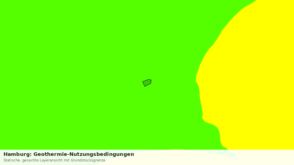 Statische Kartenansicht: Hamburg: Geothermie-Nutzungsbedingungen