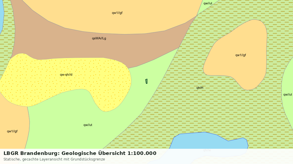 Statische Kartenansicht: LBGR Brandenburg: Geologische Übersicht 1:100.000