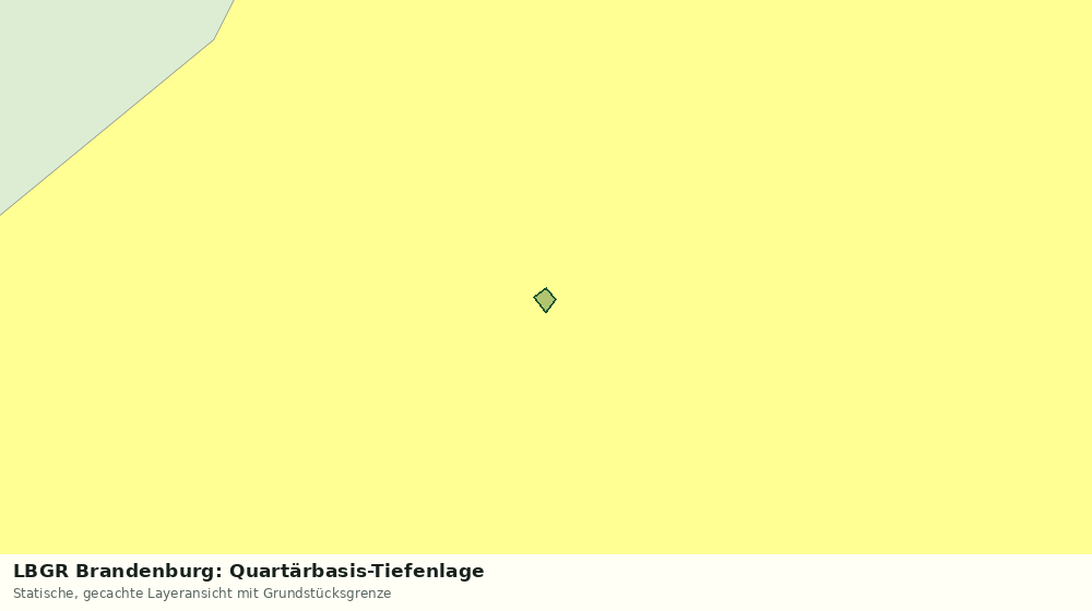 Statische Kartenansicht: LBGR Brandenburg: Quartärbasis-Tiefenlage