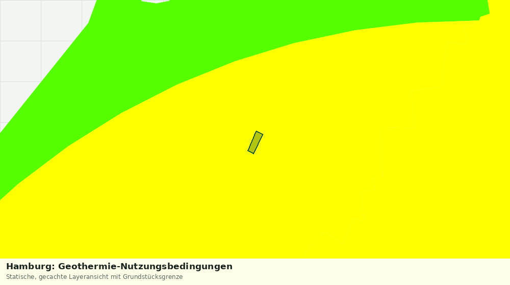 Statische Kartenansicht: Hamburg: Geothermie-Nutzungsbedingungen