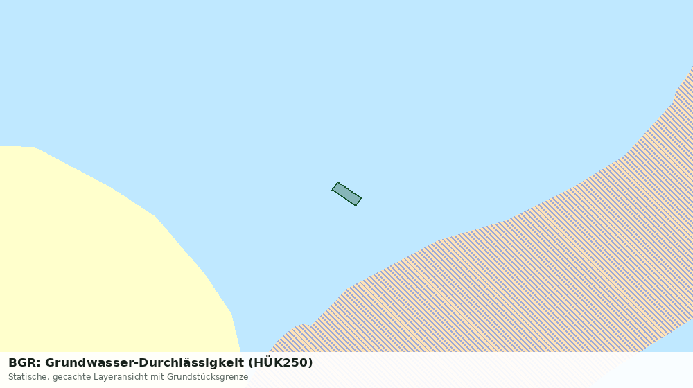 Statische Kartenansicht: BGR: Grundwasser-Durchlässigkeit (HÜK250)