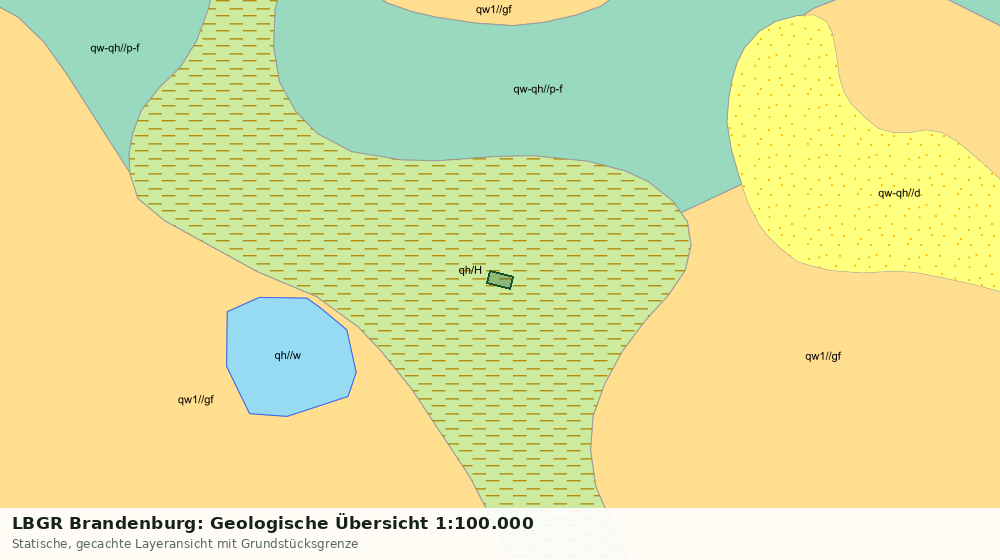 Statische Kartenansicht: LBGR Brandenburg: Geologische Übersicht 1:100.000