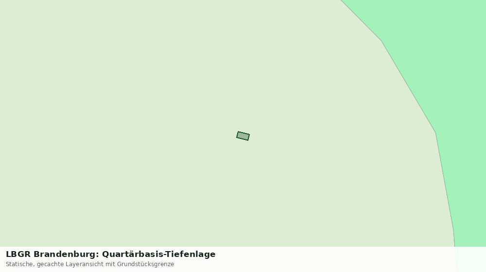 Statische Kartenansicht: LBGR Brandenburg: Quartärbasis-Tiefenlage