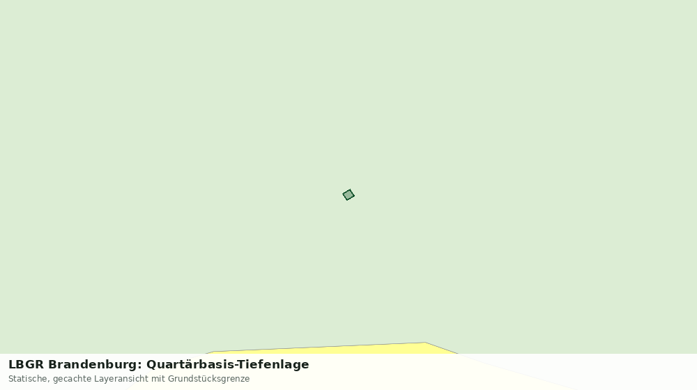 Statische Kartenansicht: LBGR Brandenburg: Quartärbasis-Tiefenlage