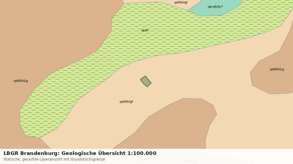 Statische Kartenansicht: LBGR Brandenburg: Geologische Übersicht 1:100.000