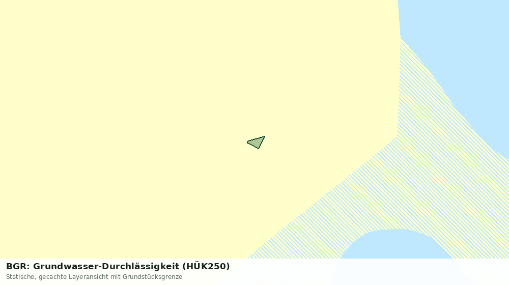 Statische Kartenansicht: BGR: Grundwasser-Durchlässigkeit (HÜK250)