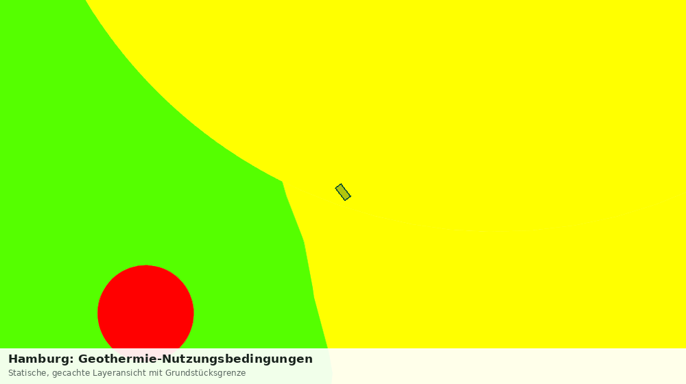 Statische Kartenansicht: Hamburg: Geothermie-Nutzungsbedingungen