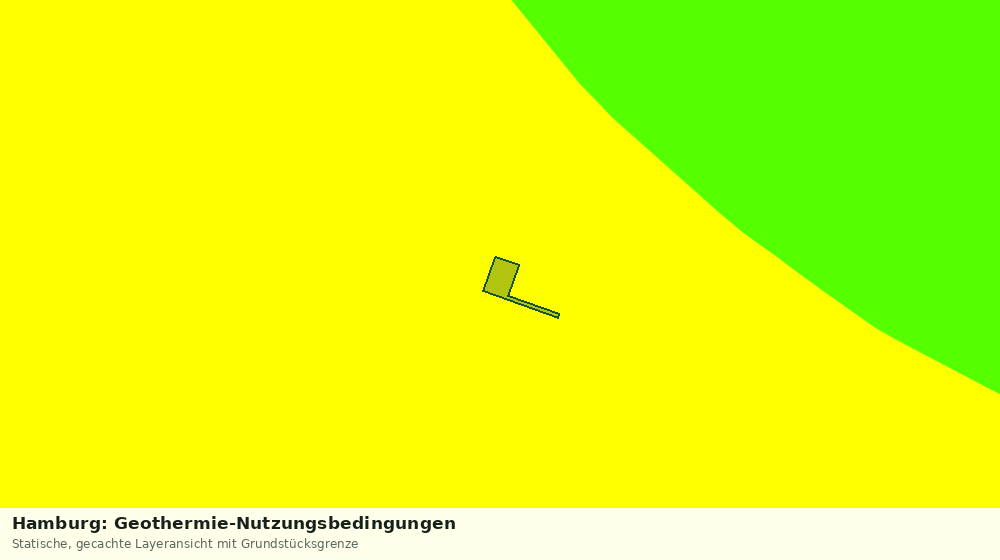 Statische Kartenansicht: Hamburg: Geothermie-Nutzungsbedingungen