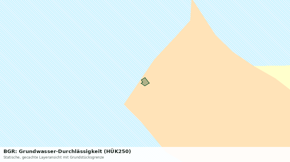 Statische Kartenansicht: BGR: Grundwasser-Durchlässigkeit (HÜK250)