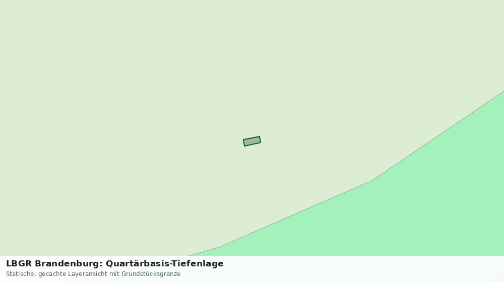 Statische Kartenansicht: LBGR Brandenburg: Quartärbasis-Tiefenlage