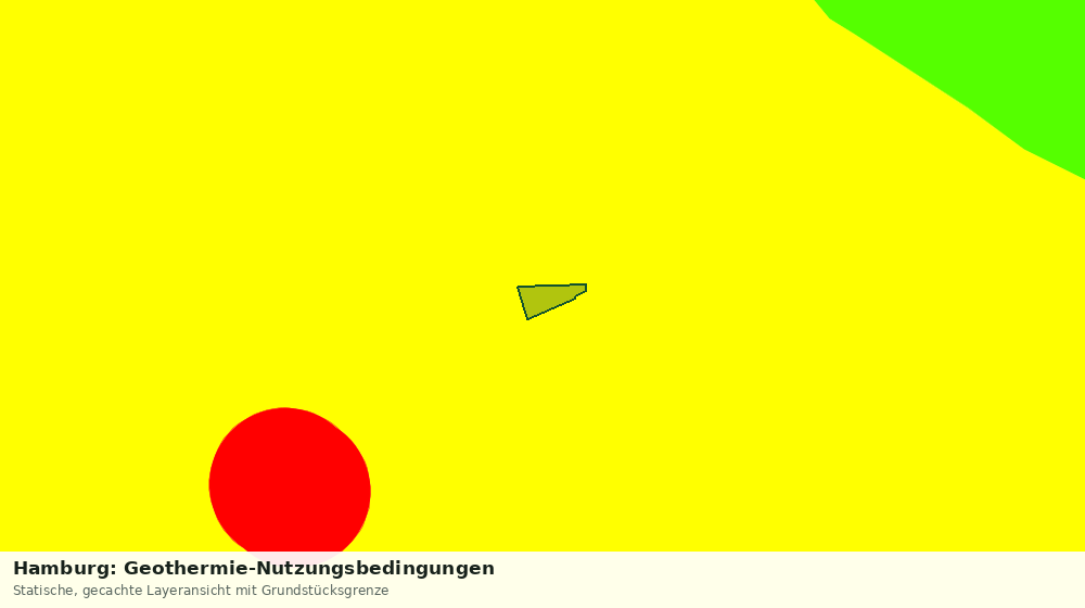 Statische Kartenansicht: Hamburg: Geothermie-Nutzungsbedingungen