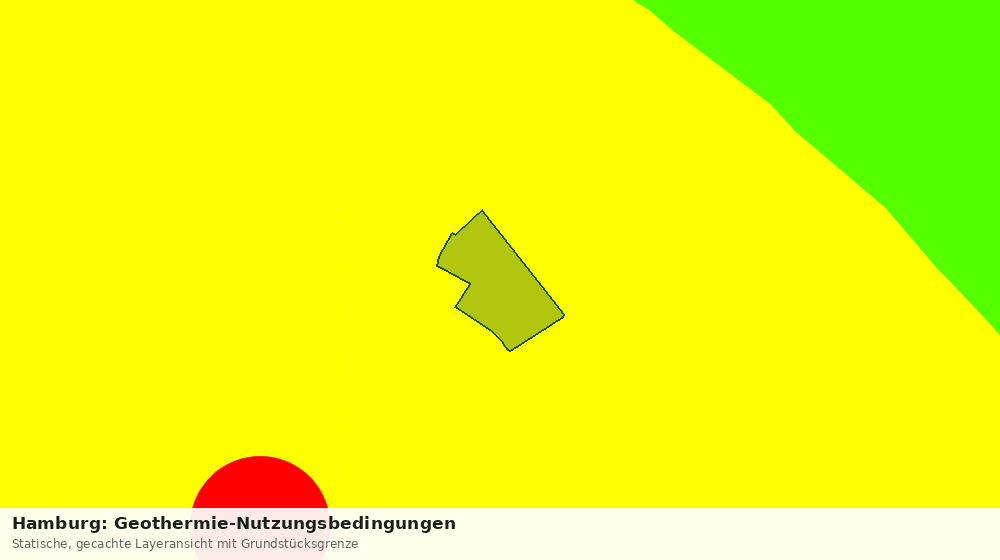 Statische Kartenansicht: Hamburg: Geothermie-Nutzungsbedingungen