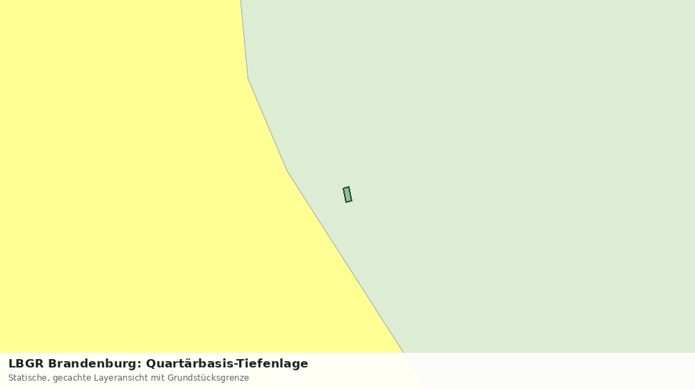 Statische Kartenansicht: LBGR Brandenburg: Quartärbasis-Tiefenlage