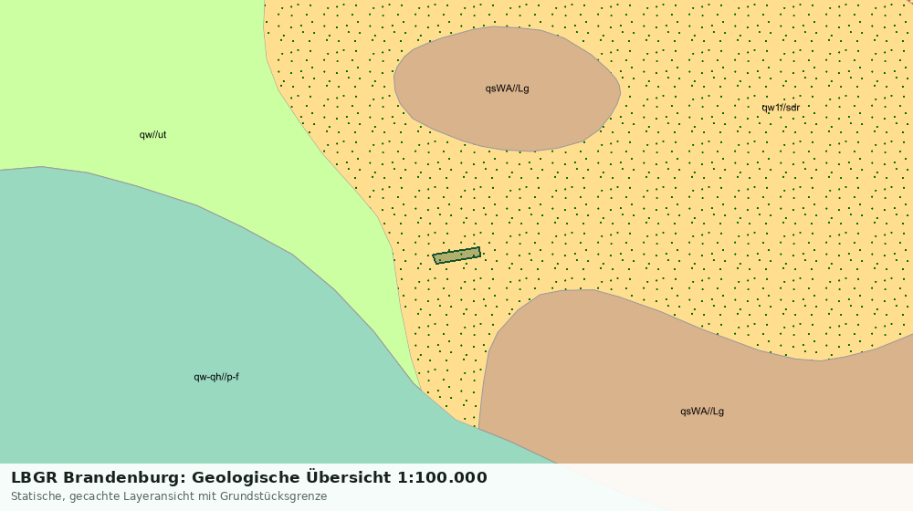 Statische Kartenansicht: LBGR Brandenburg: Geologische Übersicht 1:100.000