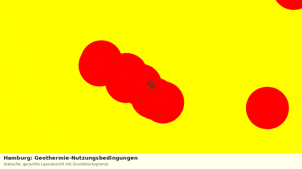 Statische Kartenansicht: Hamburg: Geothermie-Nutzungsbedingungen