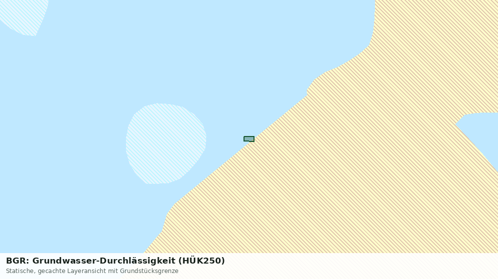 Statische Kartenansicht: BGR: Grundwasser-Durchlässigkeit (HÜK250)