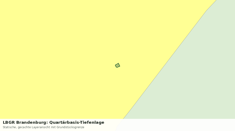 Statische Kartenansicht: LBGR Brandenburg: Quartärbasis-Tiefenlage