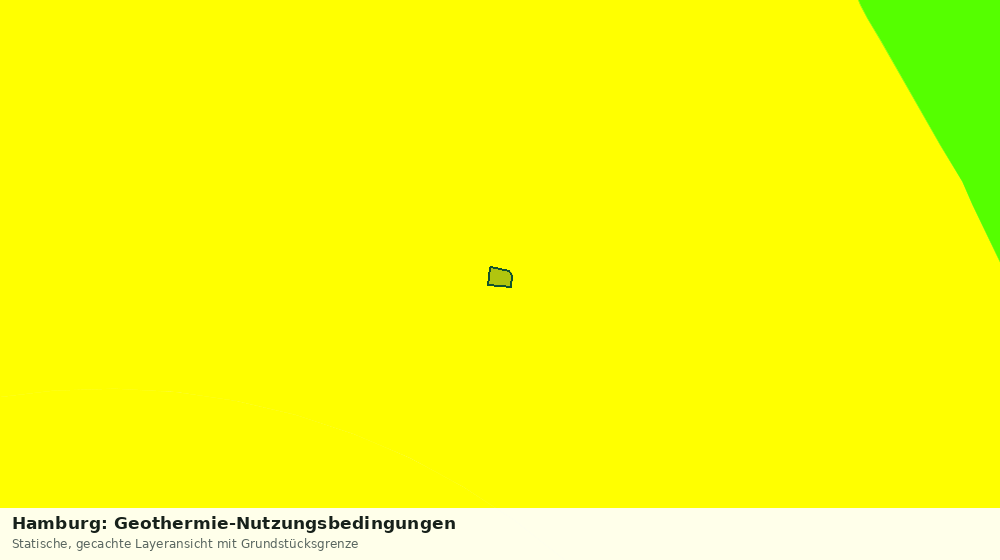 Statische Kartenansicht: Hamburg: Geothermie-Nutzungsbedingungen